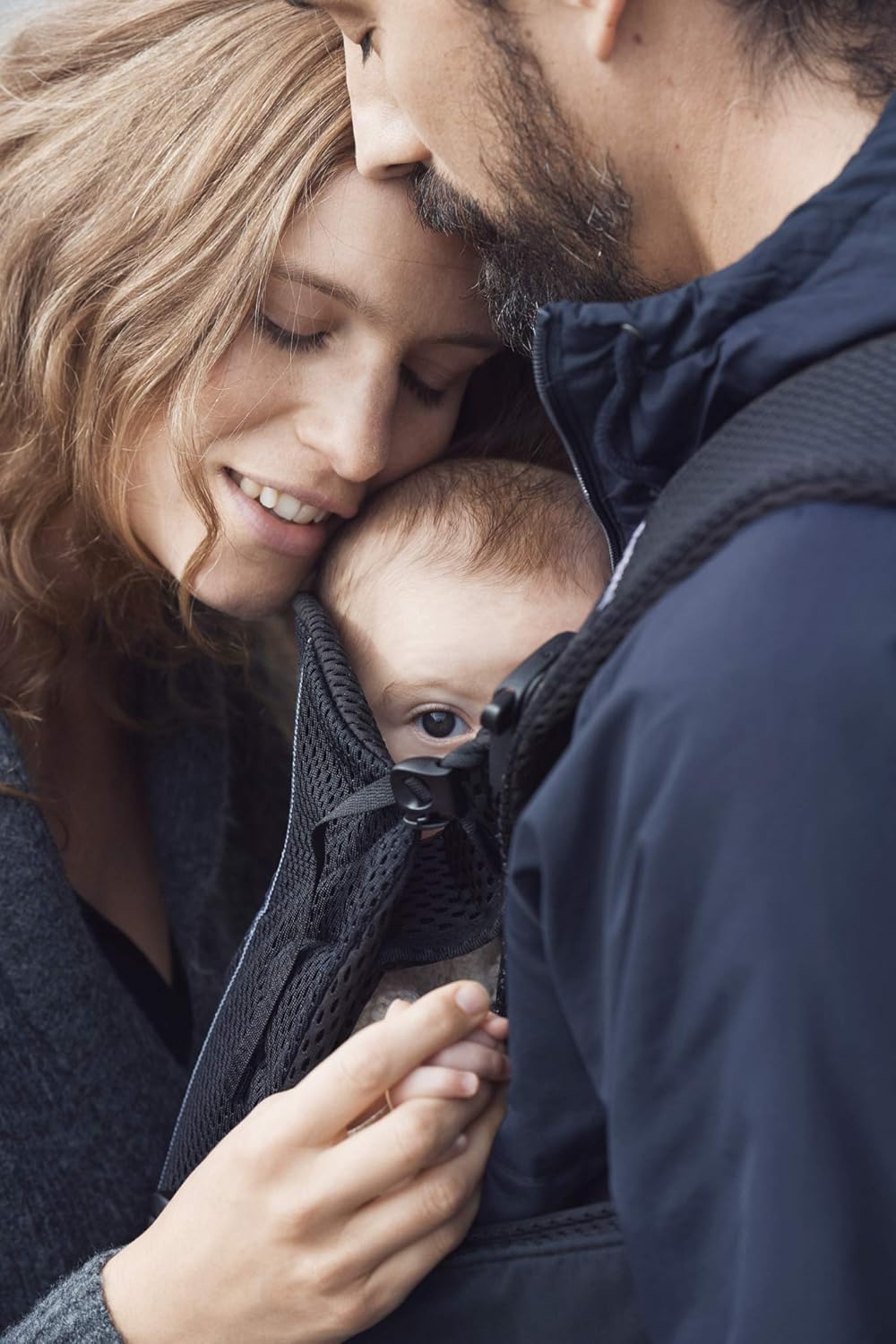 BabyBjörn Nosidełko dla niemowląt One Air, siatka 3D, szaro-beżowe