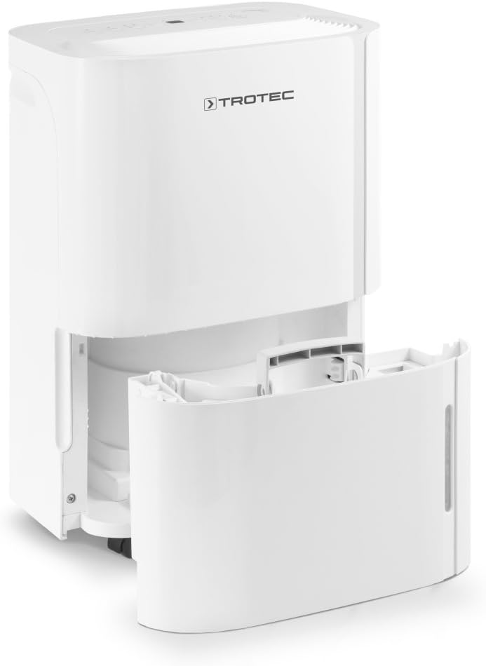 TROTEC Osuszacz powietrza elektryczny TTK 66 E – wydajność 24 L/dzień – powierzchnia 50 m² / 125 m³ – funkcja automatycznego wyłączania - do mieszkań i sypialni
