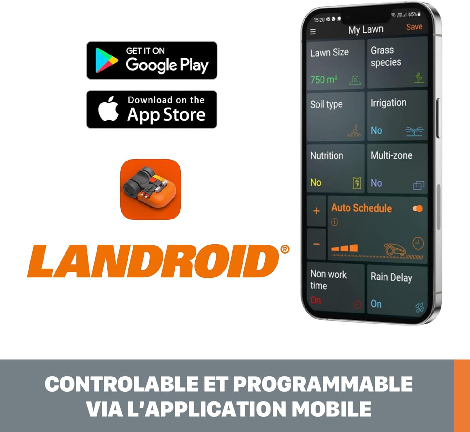 WORX Landroid M500 Plus WR165E Robot Koszący do 500 m²