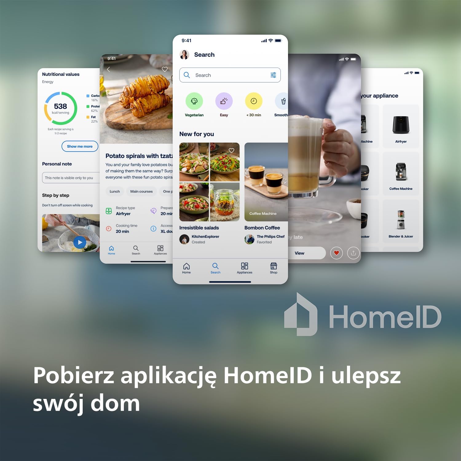 Philips Airfryer 5000 Serii Dual Basket z Technologią Air Steam oraz RapidAir Plus - pojemność 9L, 19 sposobów gotowania, 90% mniej tłuszczu, 2 kosze, czyszczenie parą, akcesoria (NA550/00)