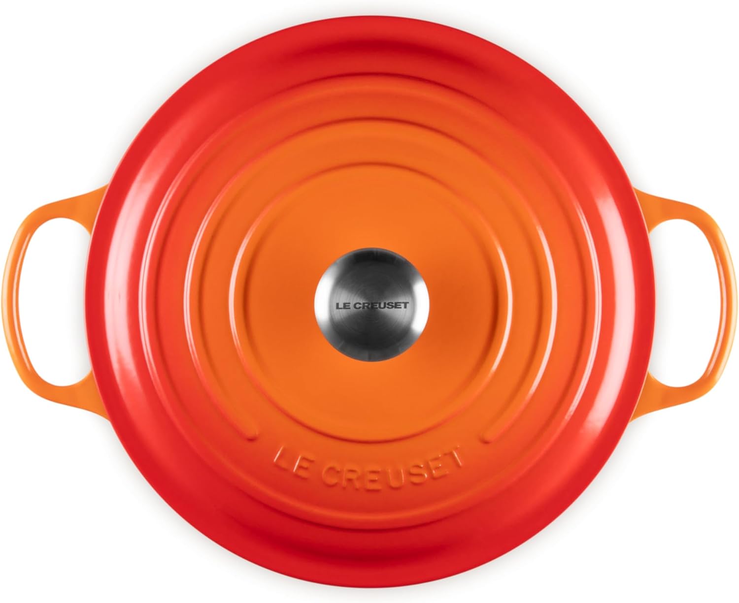 Le Creuset Signature żeliwne naczynie do pieczenia z pokrywką, Ø 26 cm, okrągłe, nadaje się do wszystkich rodzajów kuchenek i kuchenek indukcyjnych, pojemność: 5,3 l, 5,135 kg, kolor czerwony