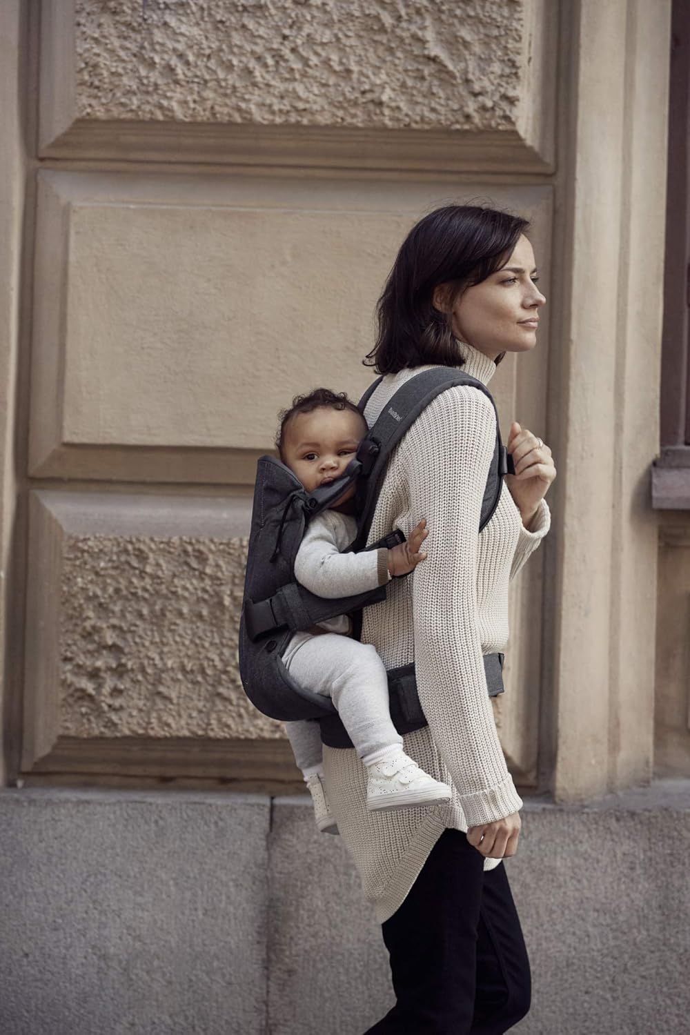 BabyBjörn Nosidełko dla niemowląt One Air, siatka 3D, szaro-beżowe