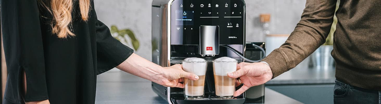 Melitta F85/0-102 Automatyczny Ekspres do Kawy, Tworzywo Sztuczne, Stal Nierdzewna, 1450 W, 1,8 L, Czarny