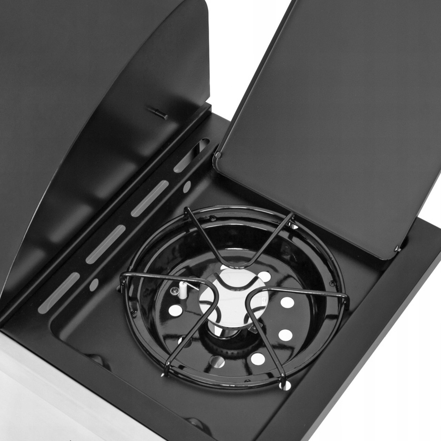 GRILL GAZOWY OGRODOWY ŻELIWNY RUSZT NIERDZEWNY LEHMANN OHIO 4+1 POKROWIEC