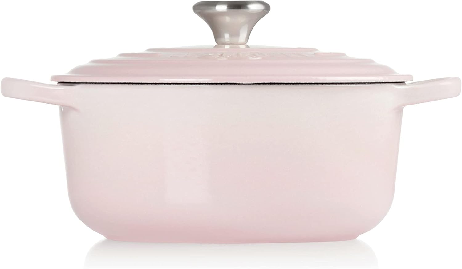 Le Creuset Signature żeliwne naczynie do pieczenia z pokrywką, Ø 26 cm, okrągłe, nadaje się do wszystkich rodzajów kuchenek i kuchenek indukcyjnych, pojemność: 5,3 l, 5,135 kg, kolor czerwony