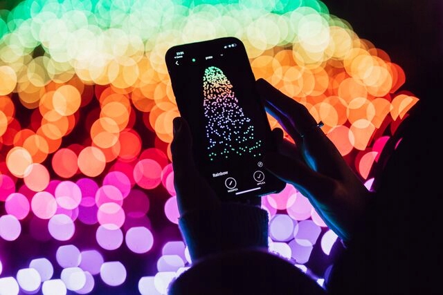 Twinkly lampki smart Kurtyna 400 LED RGB+W