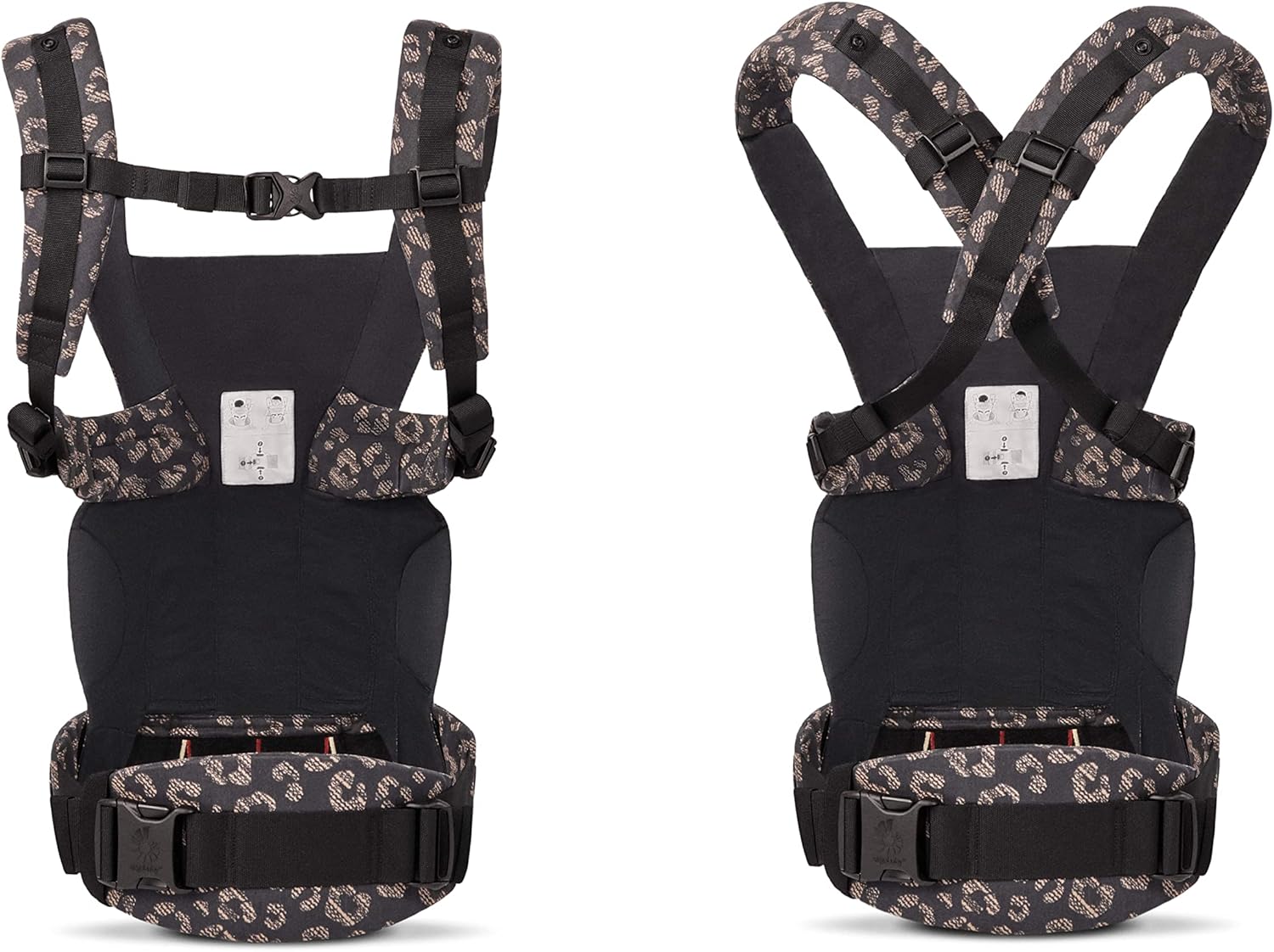 Ergobaby Omni Breeze Nosidełko dla noworodków od urodzenia do 20 kg, 4 pozycje SoftFlex Mesh Ergonomiczne nosidełko dla niemowląt Nosidełko do noszenia na plecach, Graphite Grey