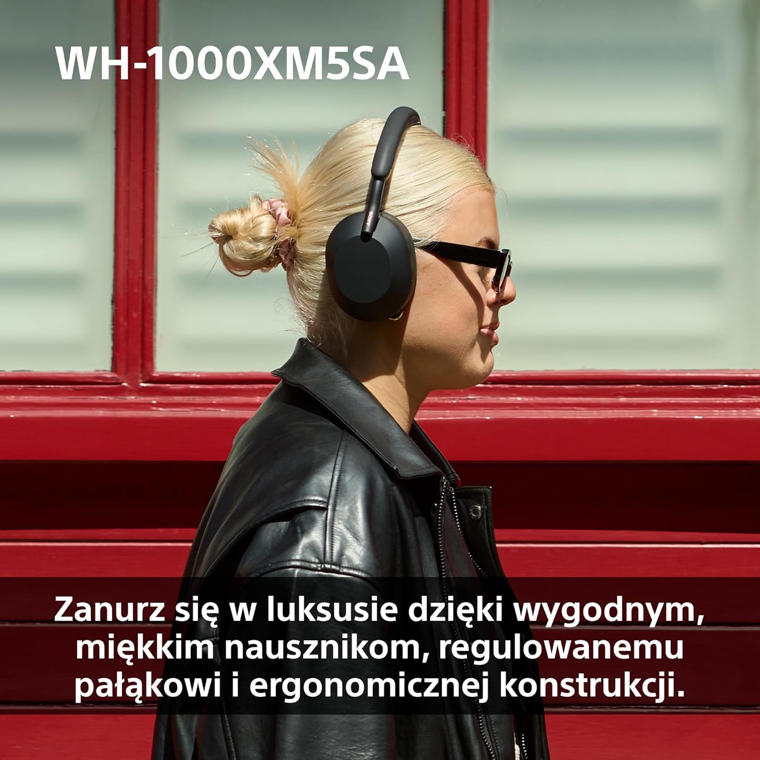 Sony WH-1000XM5 ANC Bezprzewodowe Słuchawki Nausze Z Redukcją Hałasu, Bluetooth, Clear Call Quality, Hi-Res, Do 30H Baterii, Szybkie Ładowanie, Alexa And Google Assistant, Ios And Android - Czarne