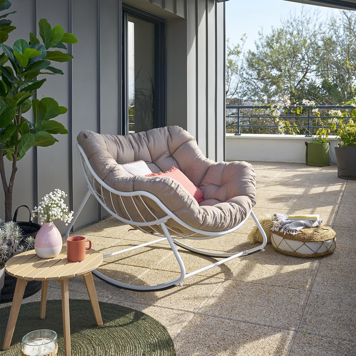 Hesperide fotel bujany paopao biały