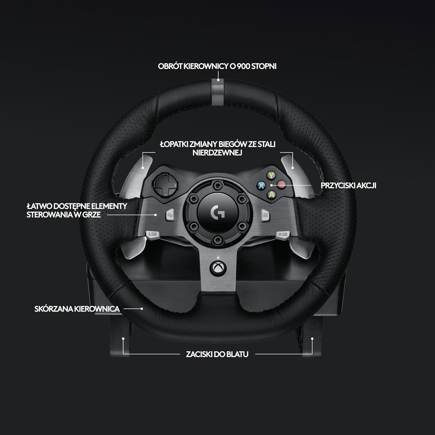 Logitech G29 Driving Force Racing Wheel For Playstation®4, Playstation®3 And Pc, Kierownica Wyścigowa Do Konsoli Playstation I Komputera, Playstation®5/Playstation®4/Playstation®3/Pc - Czarny ,941-000112