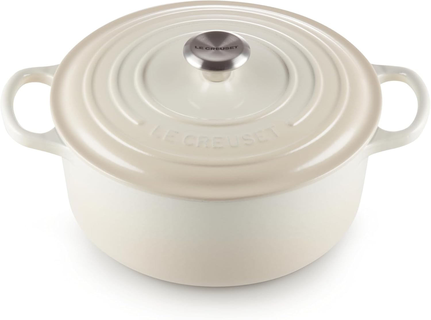 Le Creuset Signature żeliwne naczynie do pieczenia z pokrywką, Ø 26 cm, okrągłe, nadaje się do wszystkich rodzajów kuchenek i kuchenek indukcyjnych, pojemność: 5,3 l, 5,135 kg, kolor czerwony