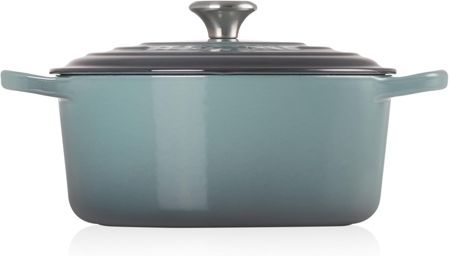 Le Creuset Signature żeliwne naczynie do pieczenia z pokrywką, Ø 26 cm, okrągłe, nadaje się do wszystkich rodzajów kuchenek i kuchenek indukcyjnych, pojemność: 5,3 l, 5,135 kg, kolor czerwony