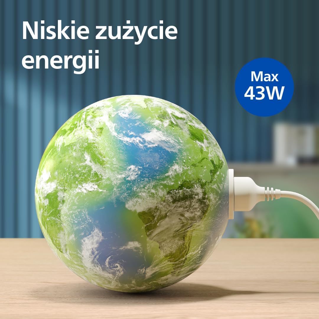 Philips, Oczyszczacz i nawilżacz powietrza 2 w 1 z serii 3400, HEPA NanoProtect + filtr z aktywnym węglem, higieniczne nawilżanie 650 ml/h, CADR 300 m³/h dla 78 m² (AC3421/13)