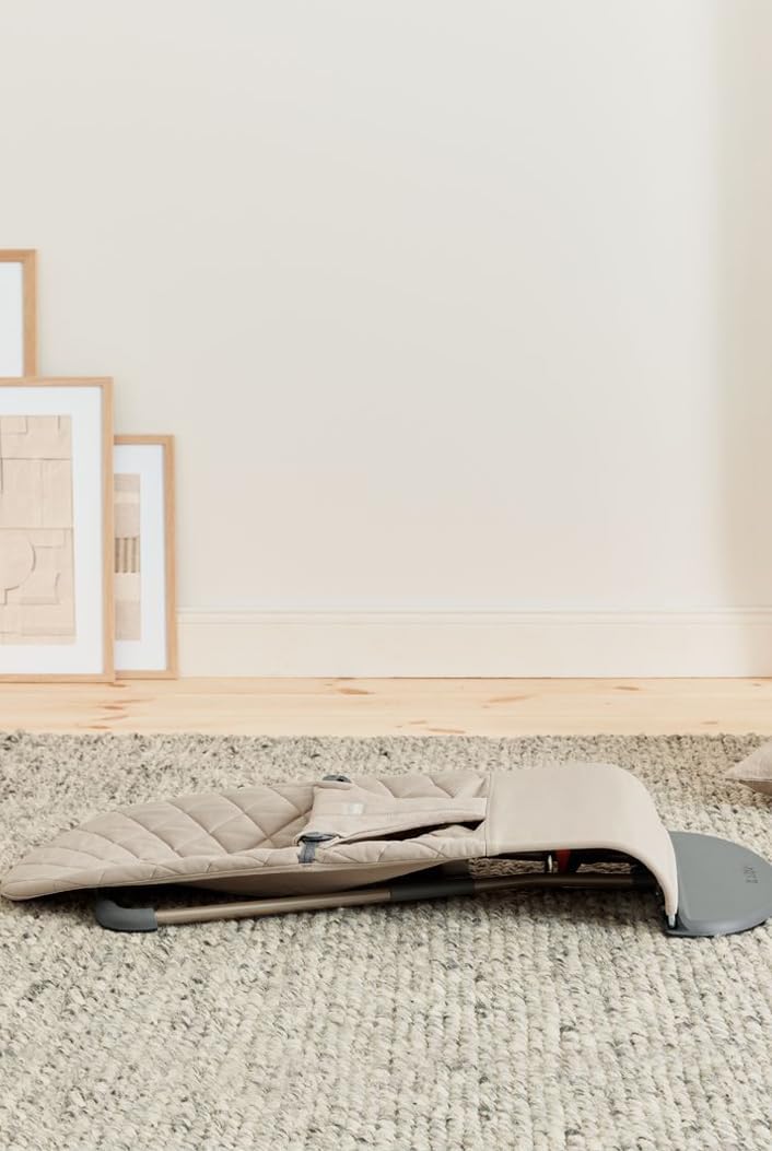 BabyBjörn Bliss bujaczek niemowlęcy, tkany, klasyczne pikowanie, piaskowo-szary