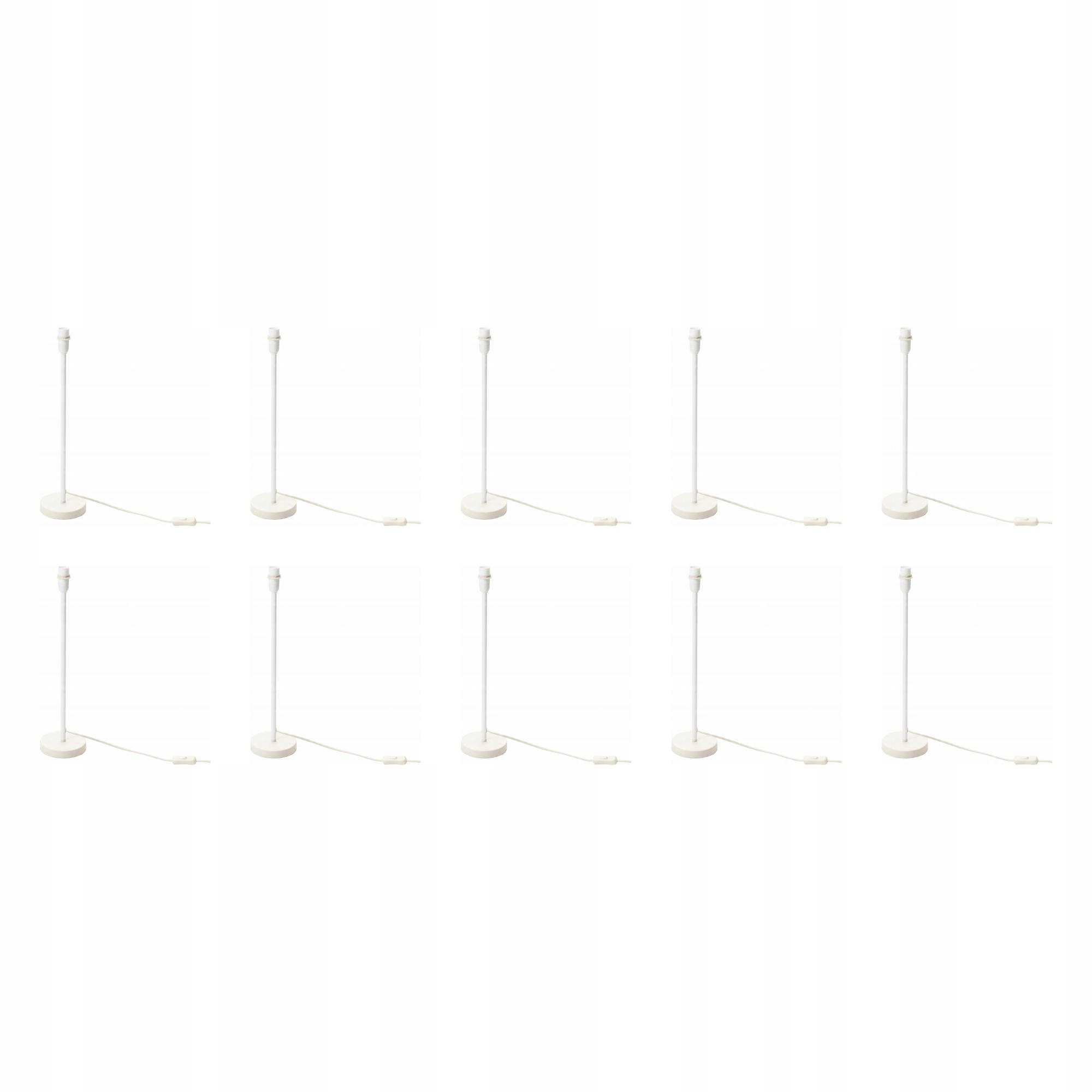 10 szt. Podstawa lampy stołowej biała minimalistyczna STRALA