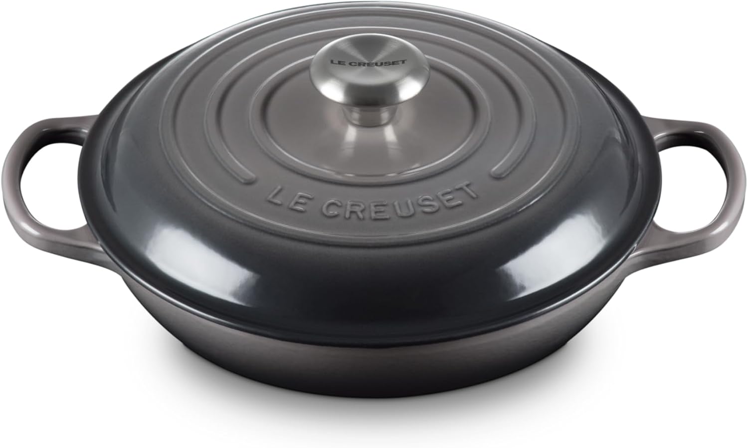 Le Creuset Signature żeliwny garnek Gourmet, okrągły, Ø 30 cm, 3,5 l, do wszystkich rodzajów kuchenek włącznie z indukcyjnymi, 5,55 kg, czerwony piec