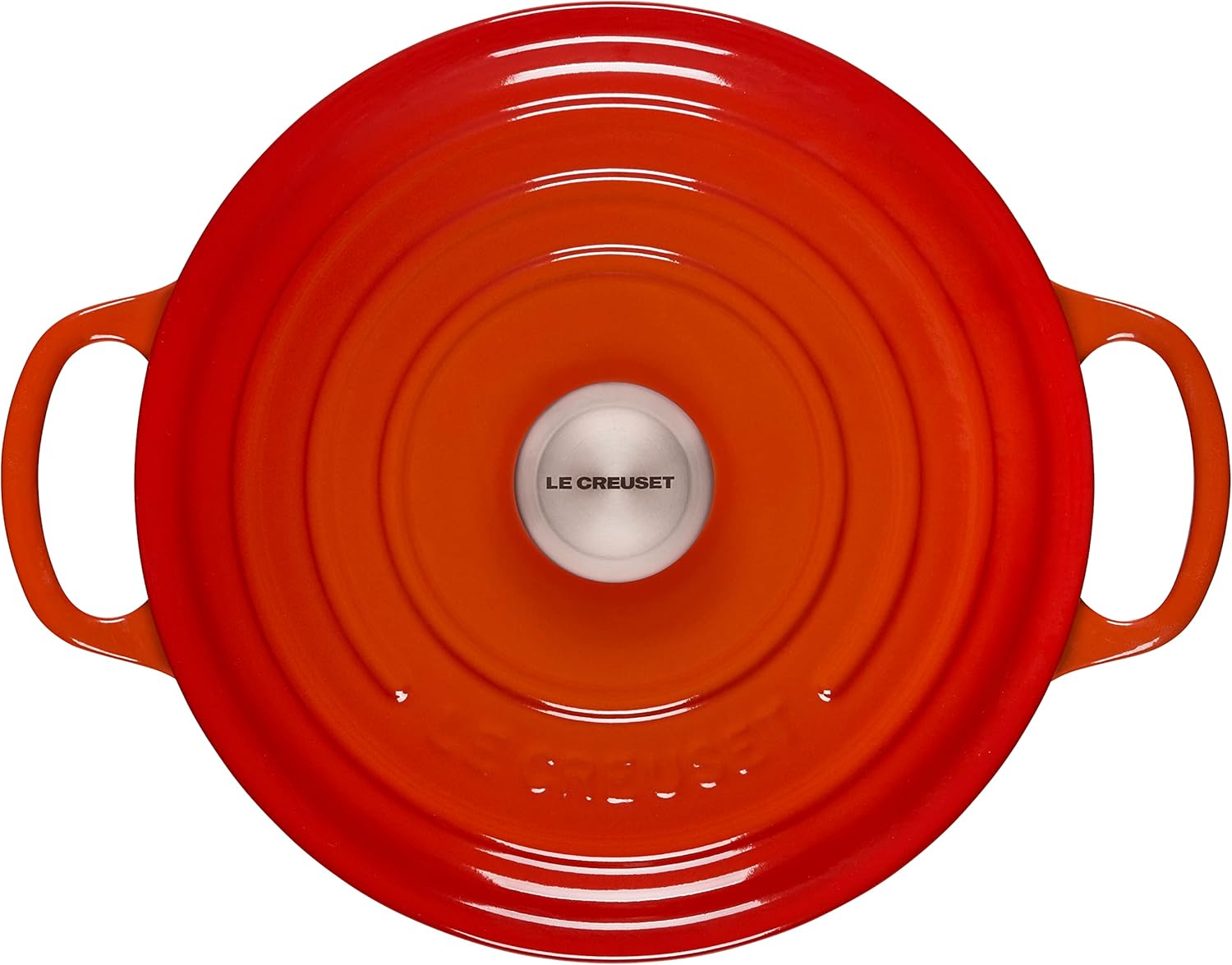 Le Creuset Signature żeliwne naczynie do pieczenia z pokrywką, Ø 26 cm, okrągłe, nadaje się do wszystkich rodzajów kuchenek i kuchenek indukcyjnych, pojemność: 5,3 l, 5,135 kg, kolor czerwony