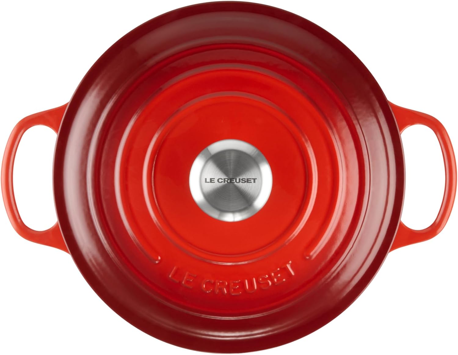 Le Creuset Signature żeliwne naczynie do pieczenia z pokrywką, Ø 26 cm, okrągłe, nadaje się do wszystkich rodzajów kuchenek i kuchenek indukcyjnych, pojemność: 5,3 l, 5,135 kg, kolor czerwony