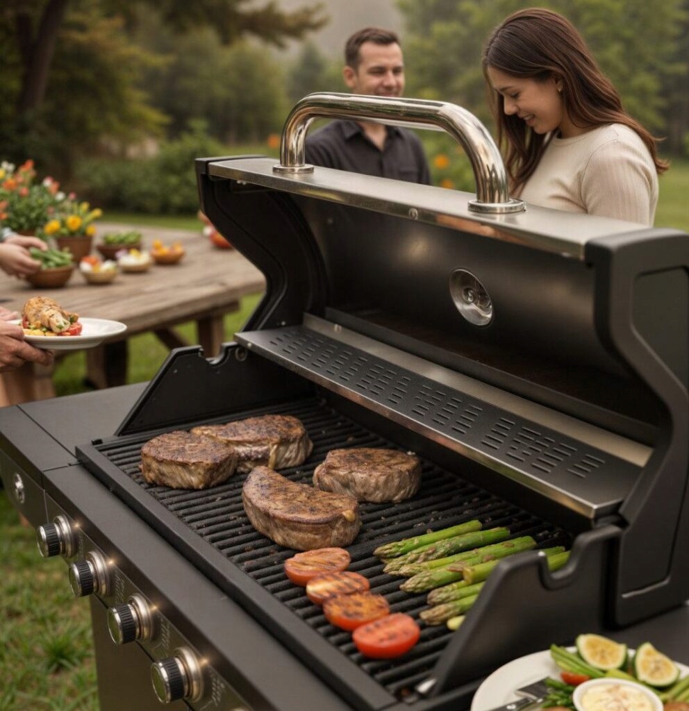 GRILL GAZOWY 6+1 STAL NIERDZEWNA 16,5KW