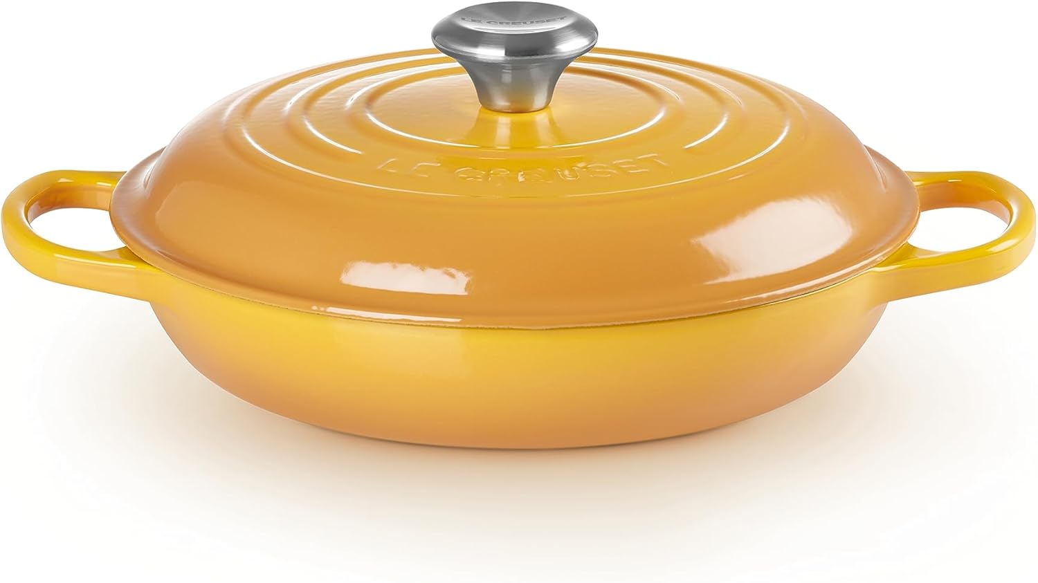 Le Creuset Signature żeliwny garnek Gourmet, okrągły, Ø 30 cm, 3,5 l, do wszystkich rodzajów kuchenek włącznie z indukcyjnymi, 5,55 kg, czerwony piec
