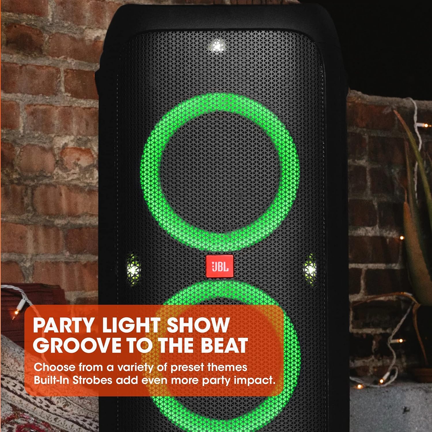 Jbl Partybox 110 JBLPARTYBOX110EU Głośnik Bluetooth, Czarny, 24 x 69 x 2,5 cm