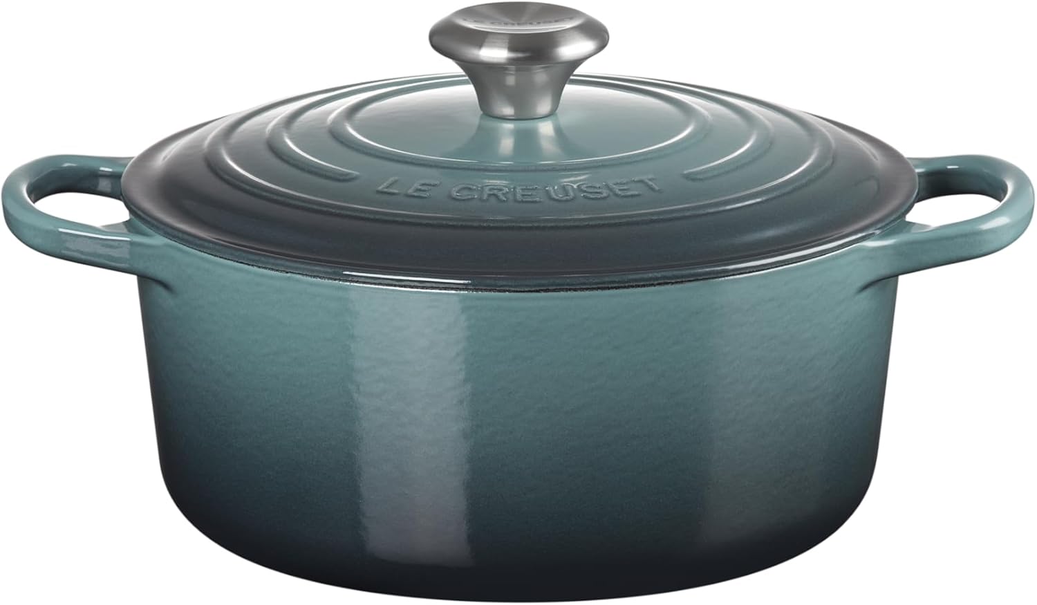Le Creuset Signature żeliwne naczynie do pieczenia z pokrywką, Ø 26 cm, okrągłe, nadaje się do wszystkich rodzajów kuchenek i kuchenek indukcyjnych, pojemność: 5,3 l, 5,135 kg, kolor czerwony