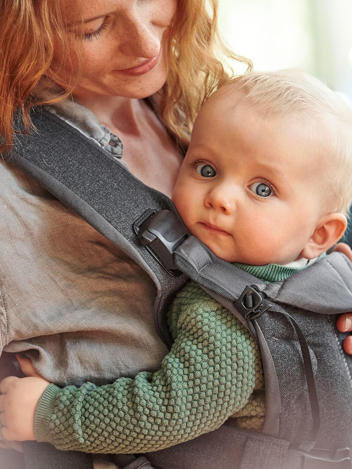BabyBjörn Nosidełko dla niemowląt One Air, siatka 3D, szaro-beżowe
