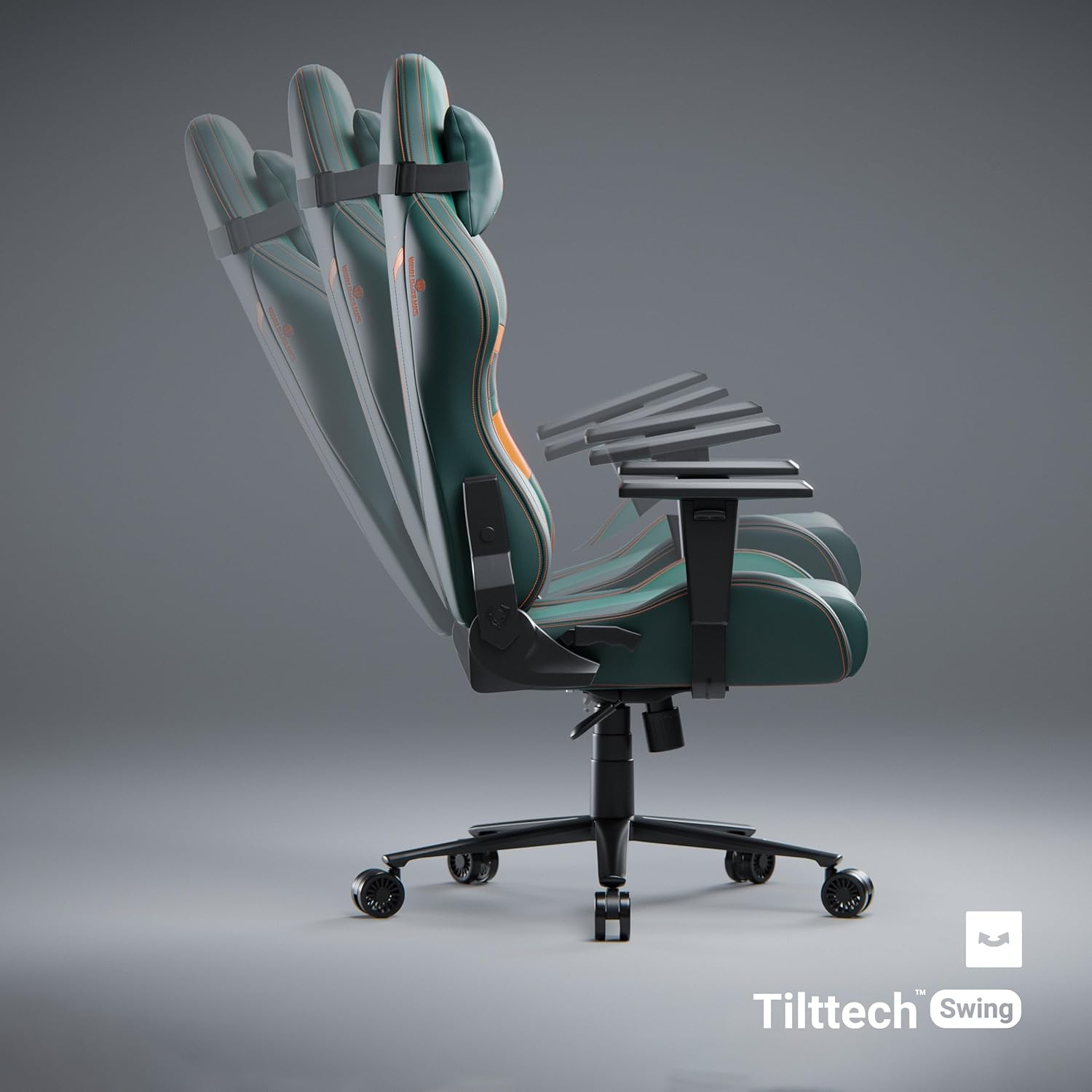 Diablo X-One 2.0 Fotel Gamingowy Krzesło Biurowe Dla Gracza Obrotowy Regulowane Podłokietniki Ekoskóra Ergonomiczny Design Funkcja Bujania Poduszka Pod Kark i Lędźwie (Candy Rose, Normal)