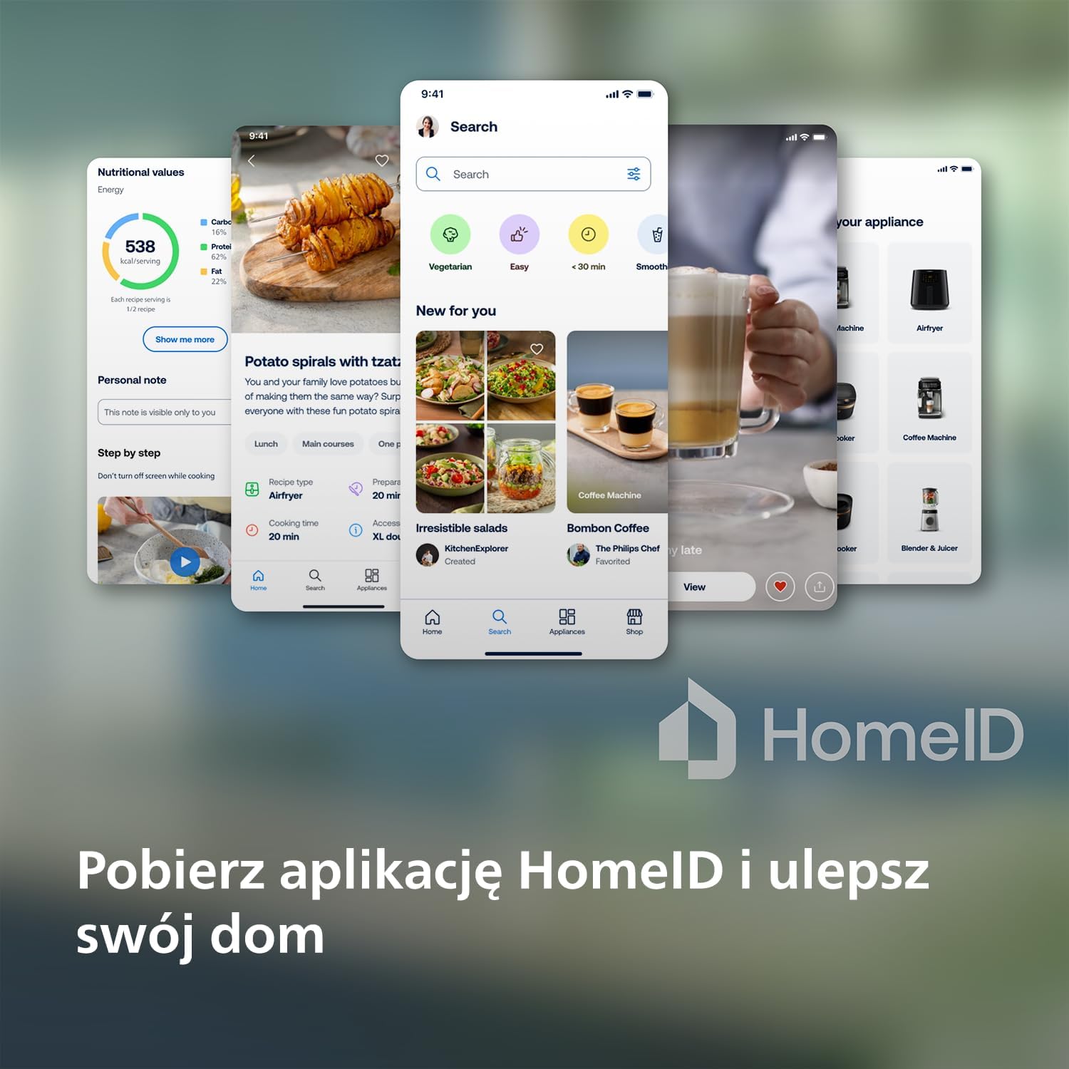 Philips Airfryer 5000 Serii Dual Basket z Technologią Air Steam oraz RapidAir Plus - pojemność 9L, 19 sposobów gotowania, 90% mniej tłuszczu, 2 kosze, czyszczenie parą, akcesoria (NA550/00)