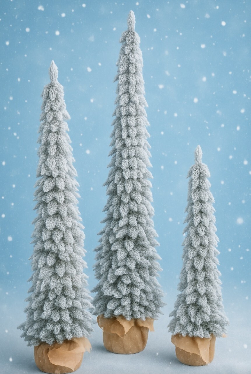 Komplet 3 choinki premium świerk tatrzański slim 180 150 120 cm komplet