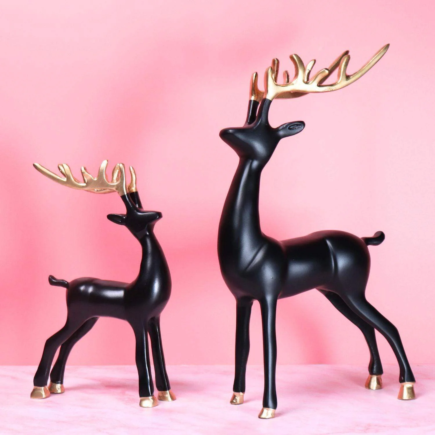 The Mother's Love Deer Metal Table Accent (set of 2)