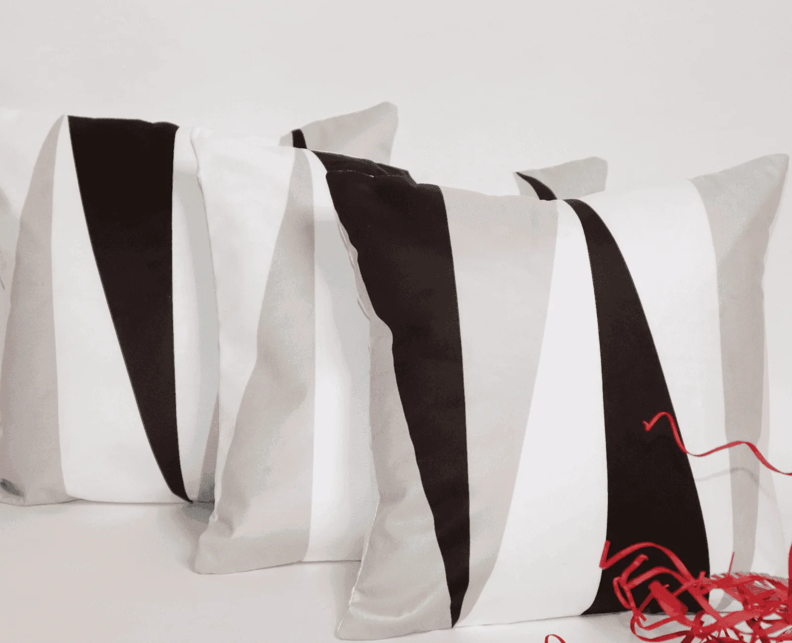 The Textured Black & White Cushion Covers