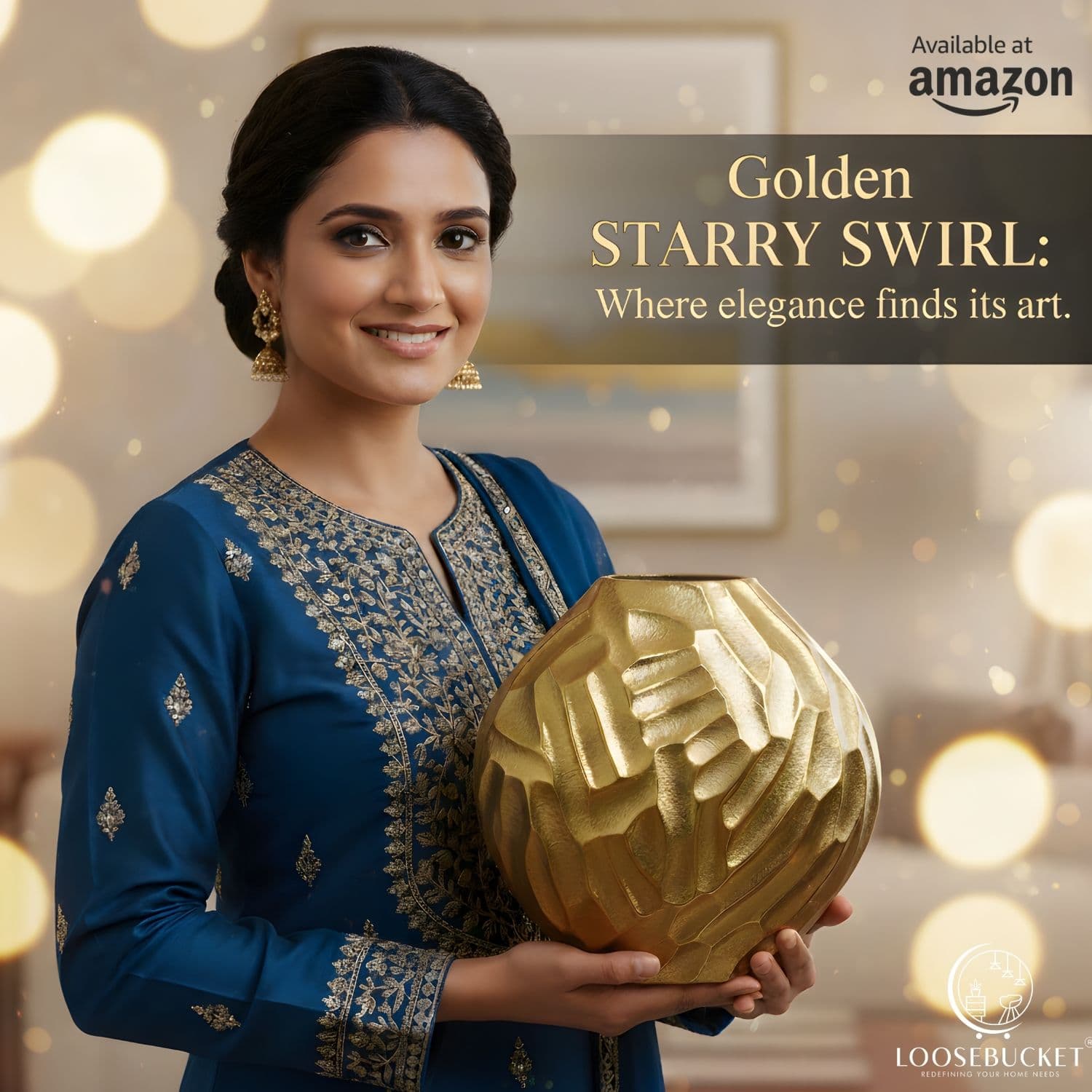 THE STARRY SWIRL Aluminum Vase