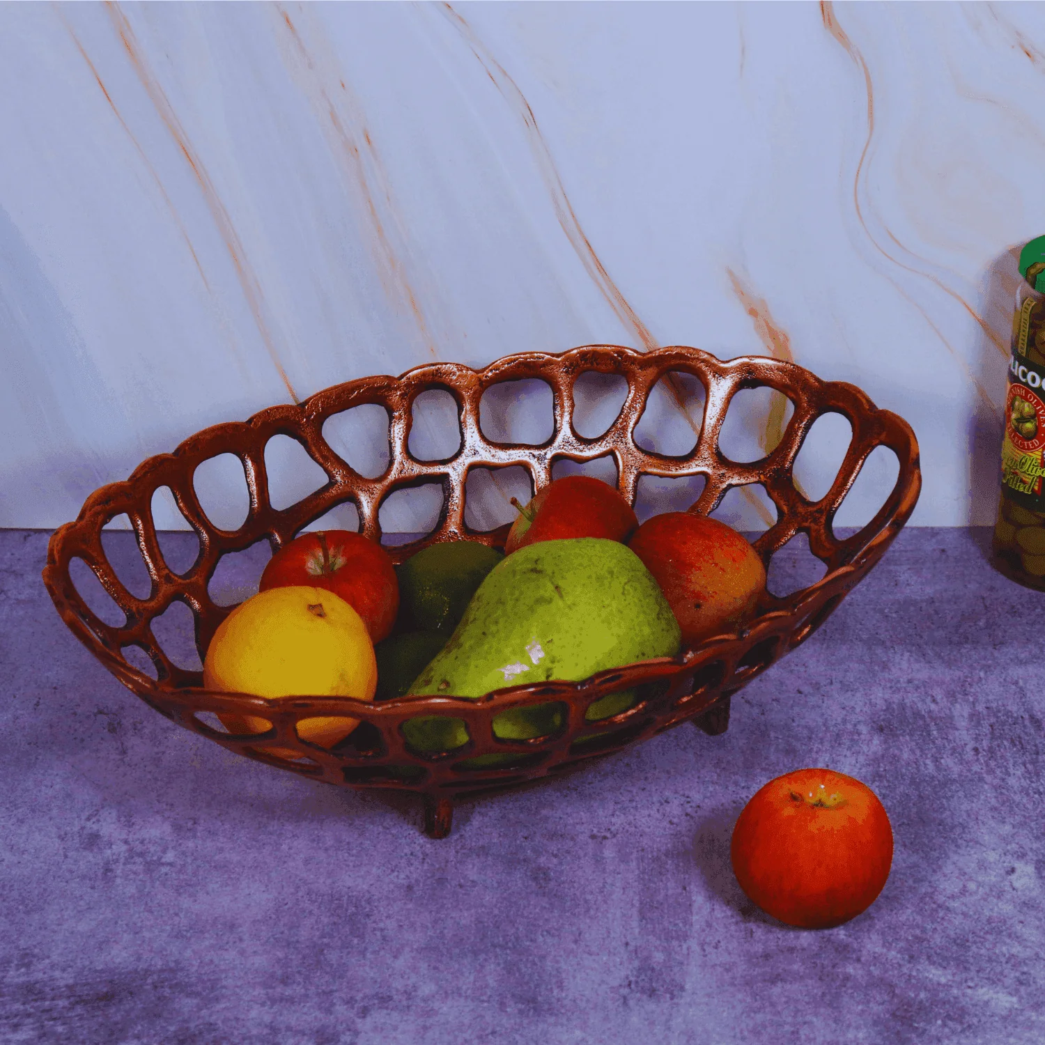 Copper Net Fruits & Multipupose Metal basket (Antique)