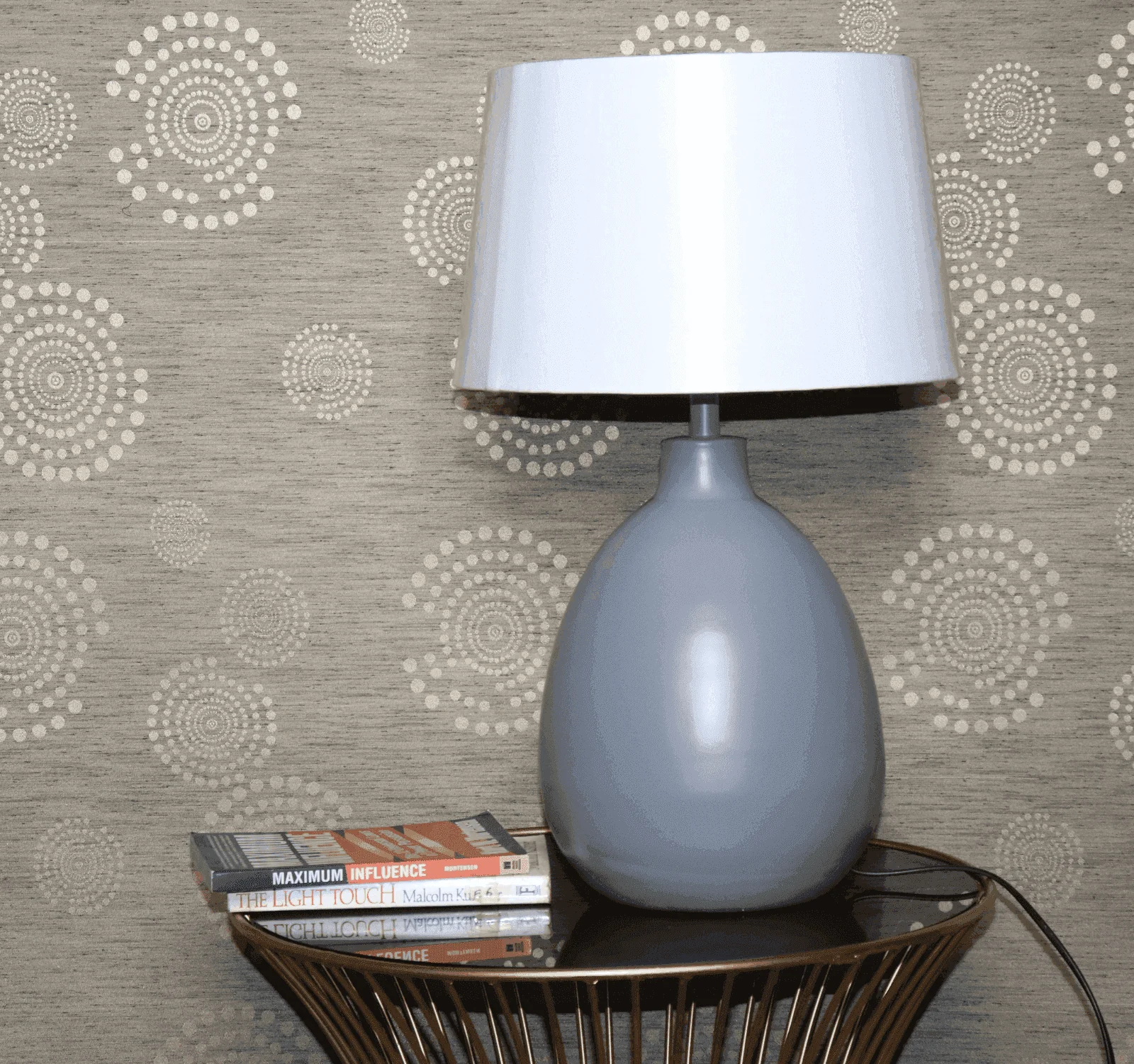 The Royal Grey Metal Table Lamp