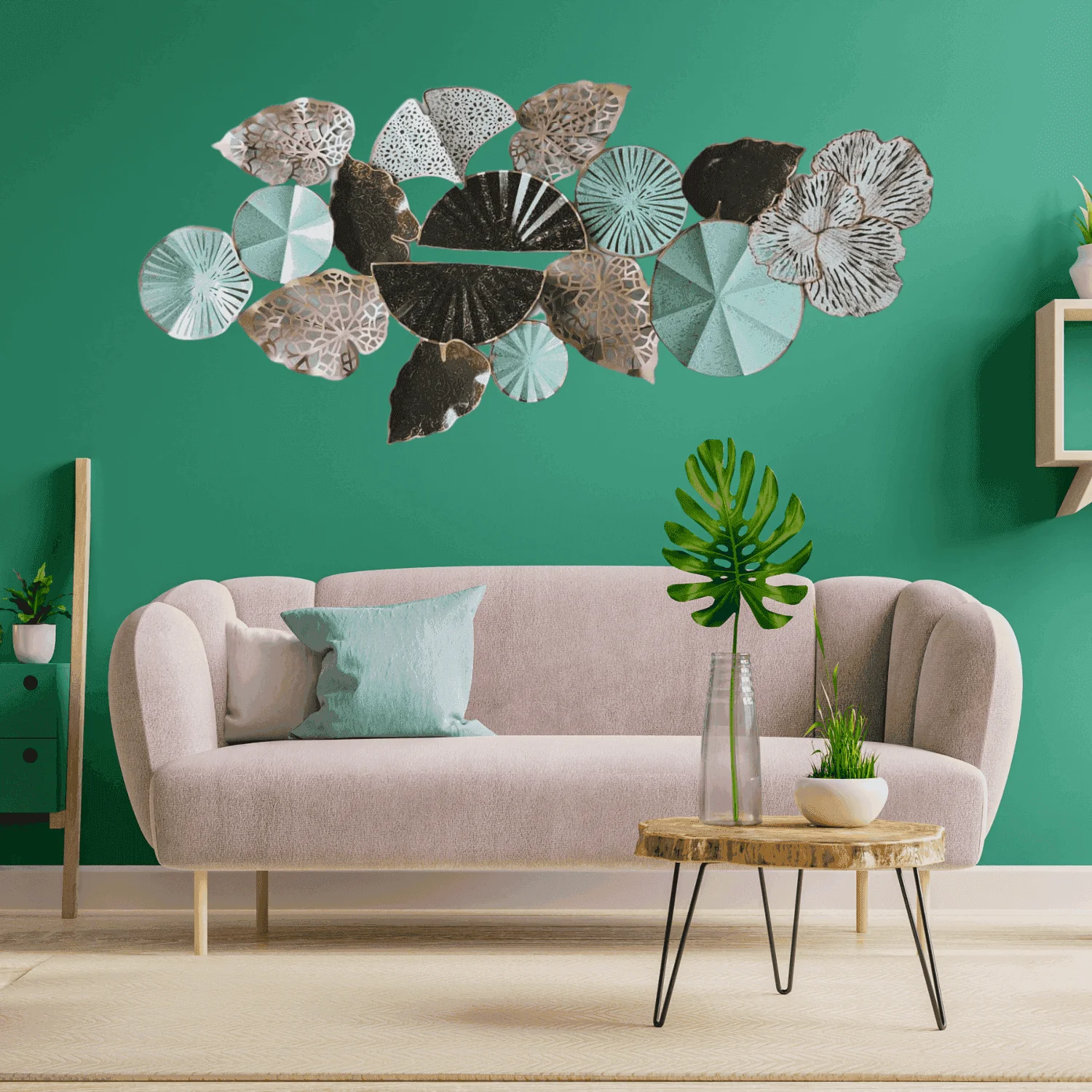 Metal Wall decor (Aqua Royal)