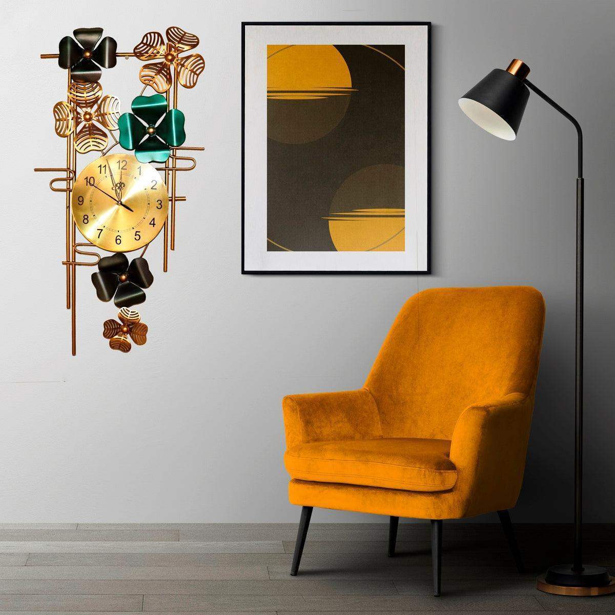 Metal Wall Clock (The Blue Time)