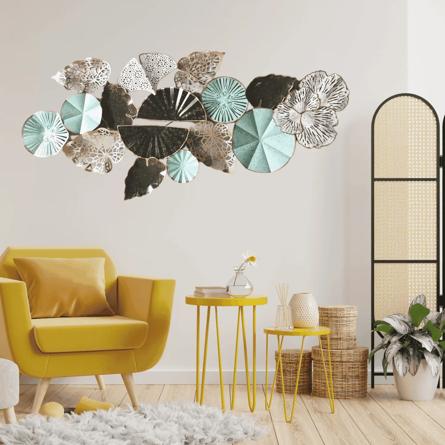 Metal Wall decor (Aqua Royal)