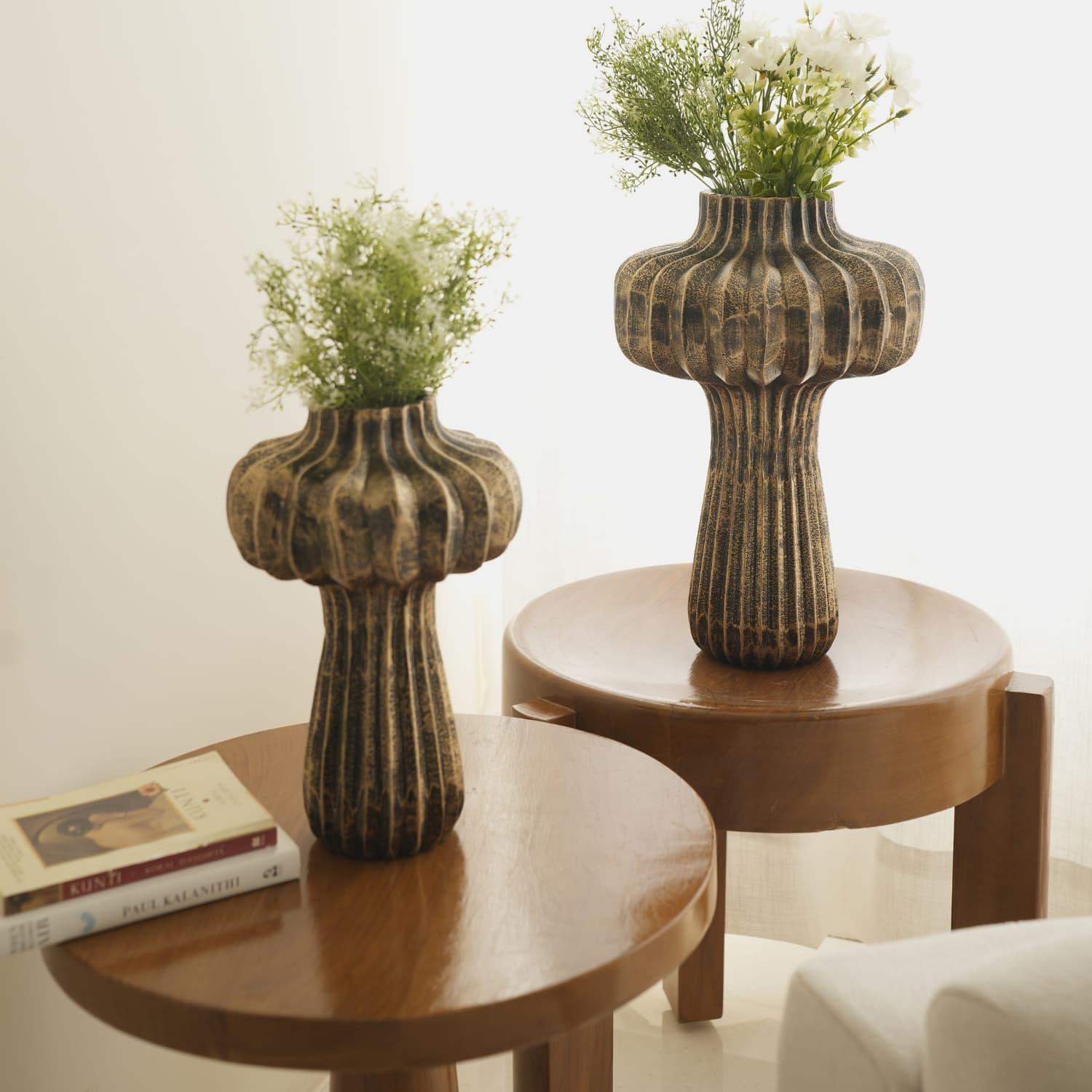 Premium Vintage Portobello Aluminum Vases