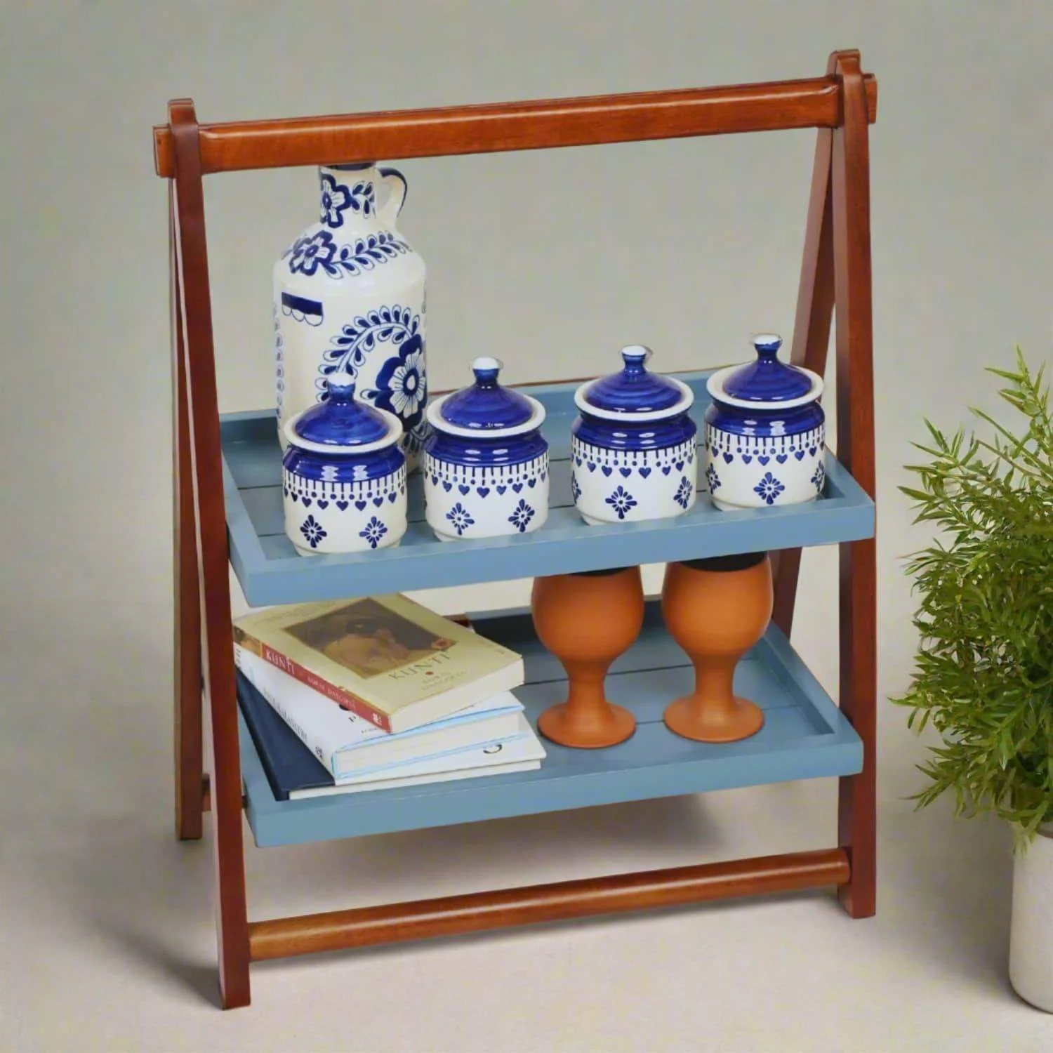 loosebucket®Foldable Kitchen Organizer |Spice rack| Grocery organizer for kitchen Color (Big Size)