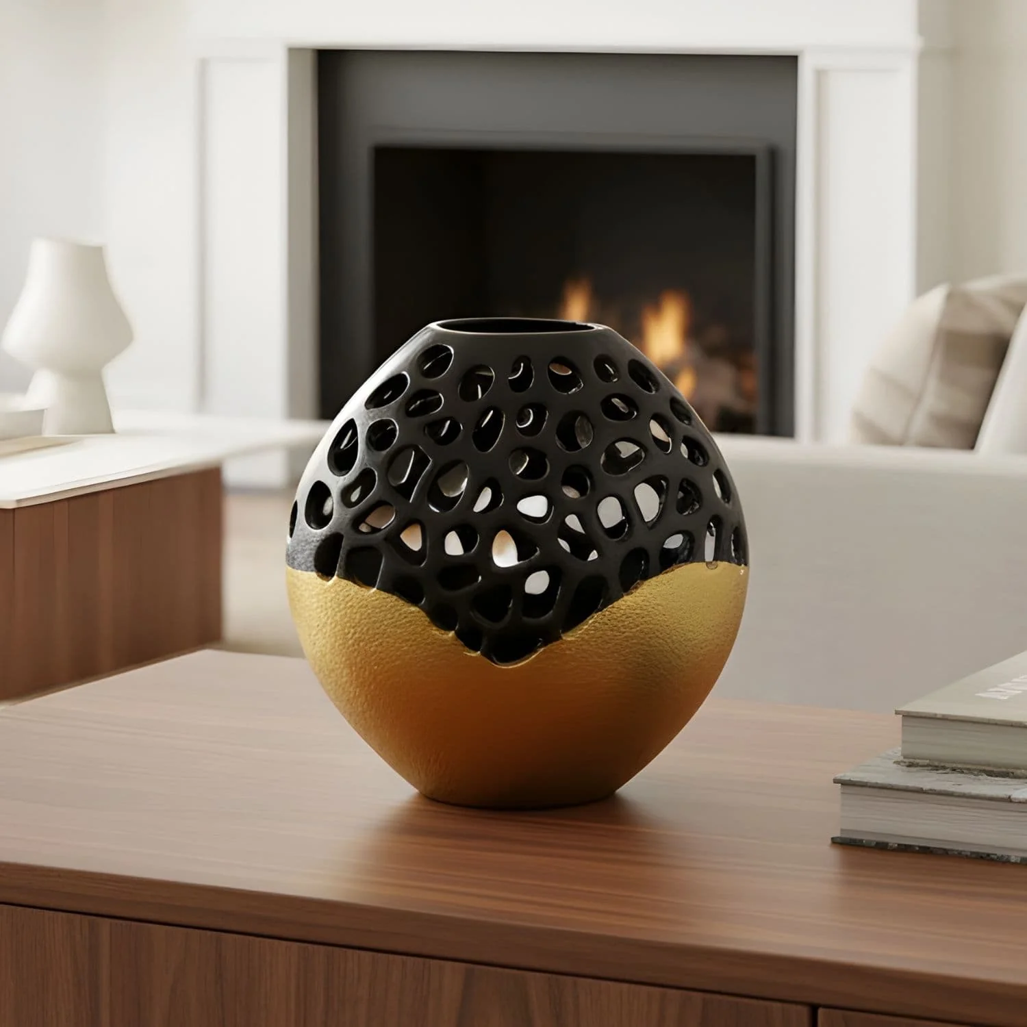 Premium TWO SHADES Aluminum Vase