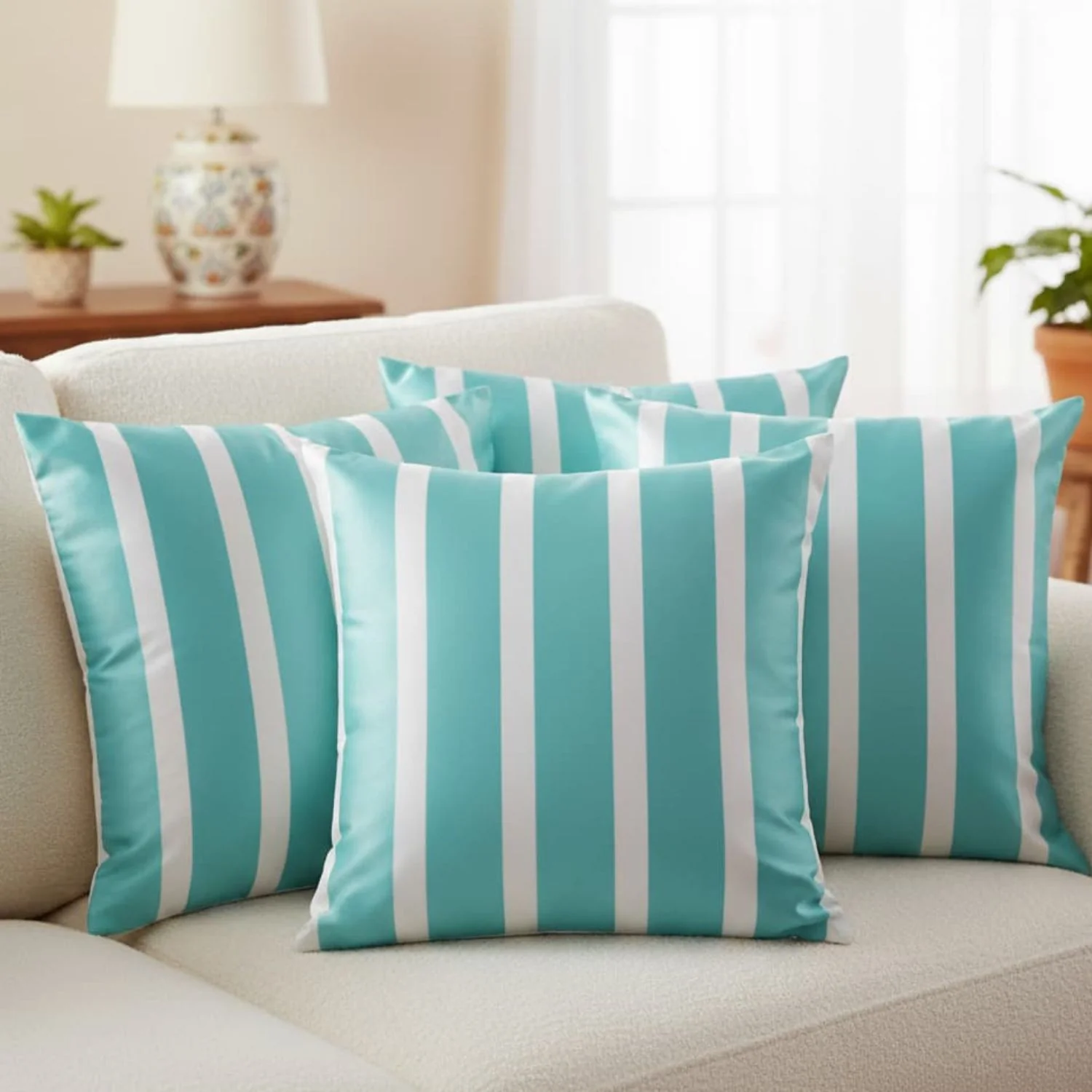 The Cyan Cuddle (5 set Cushion Covers)