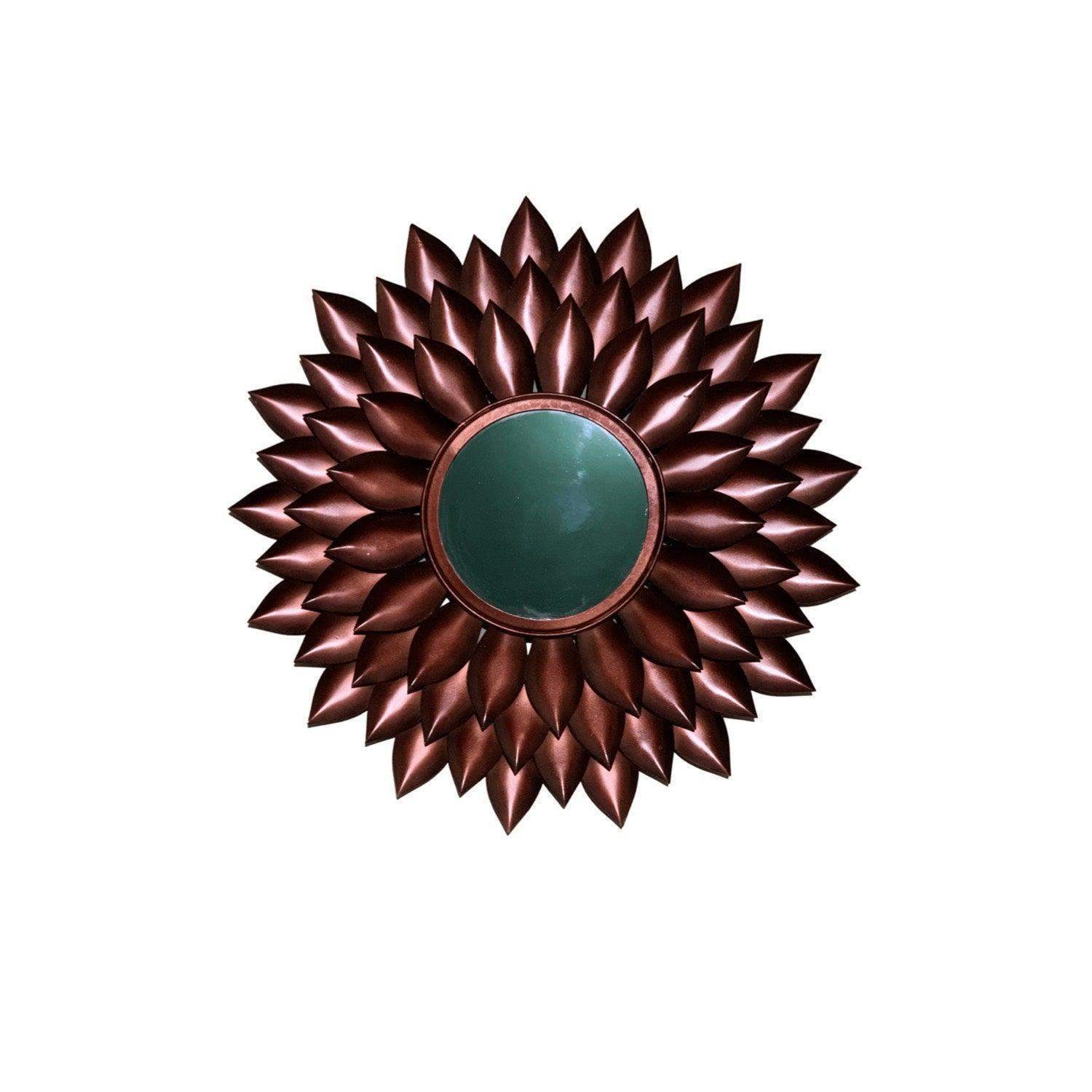 Metal Wall Mirror (The Bronze Leaf)