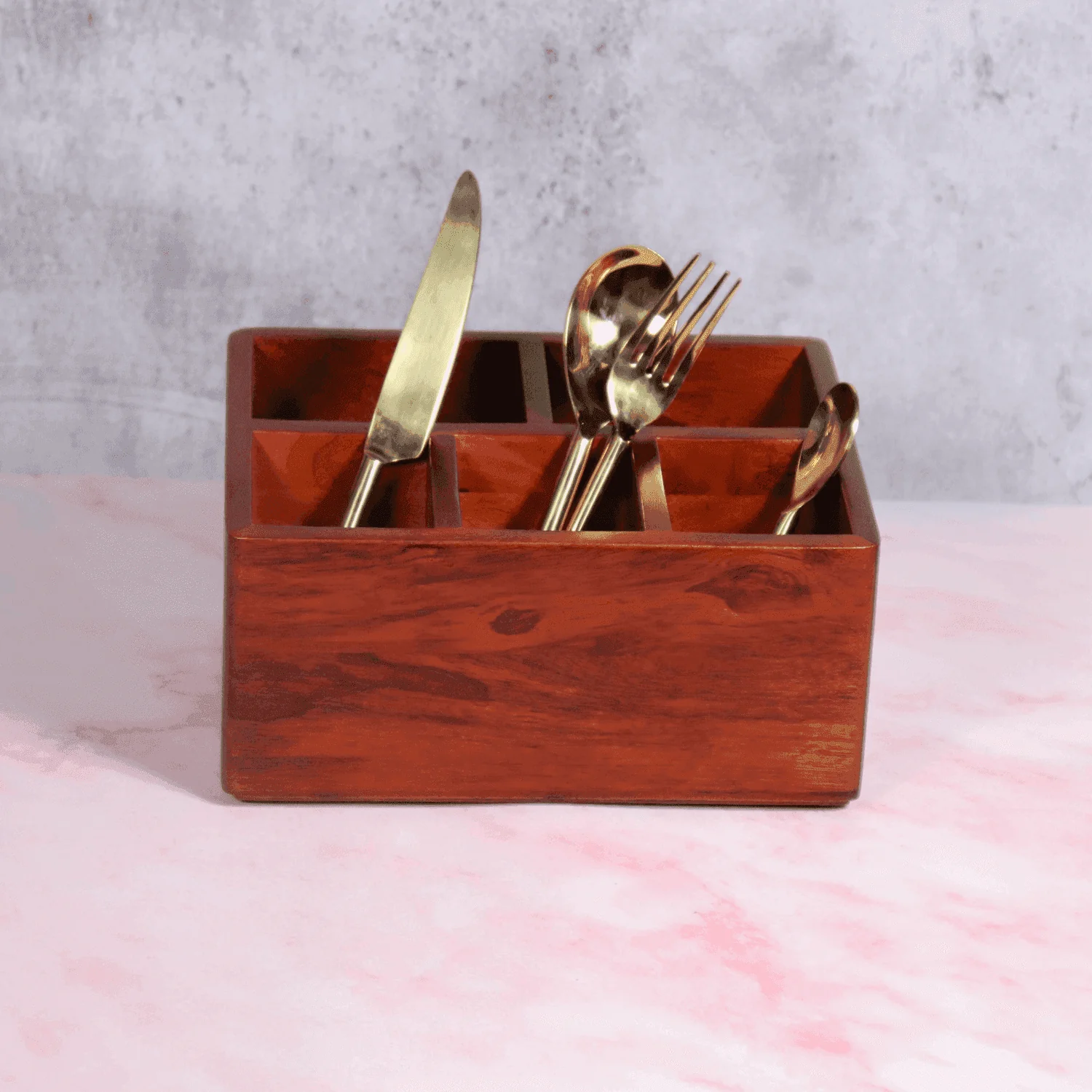 Wooden Cutlery Organizer BIG Caddy