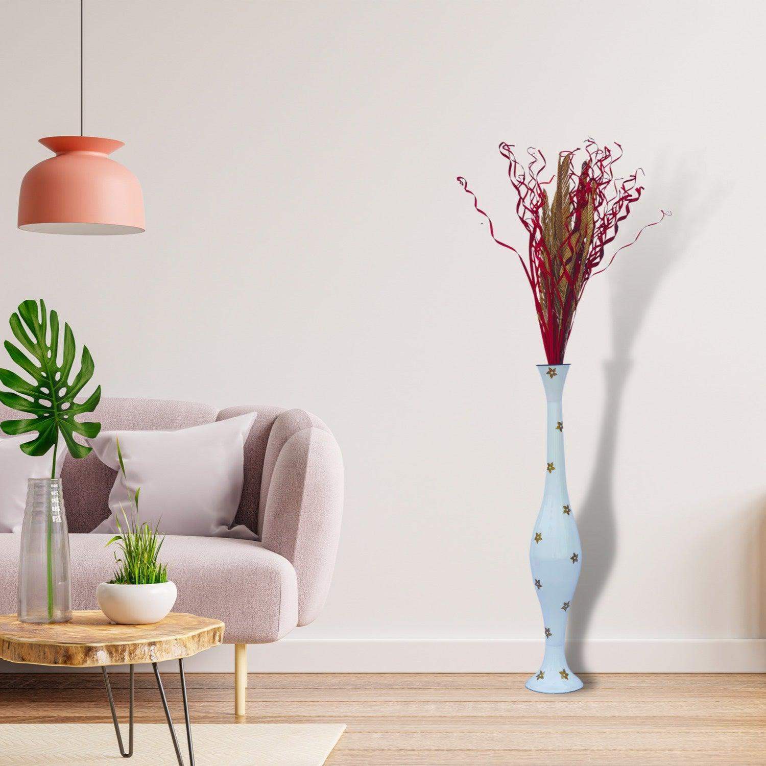 White Royal Metal Vase