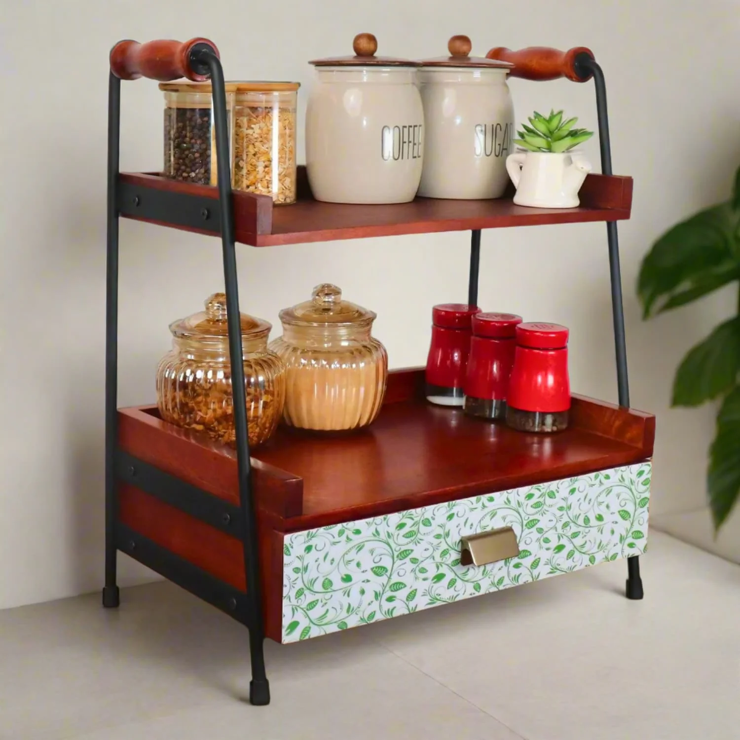 loosebucket®The Greenbliss Wooden Kitchen Versatile Organizer