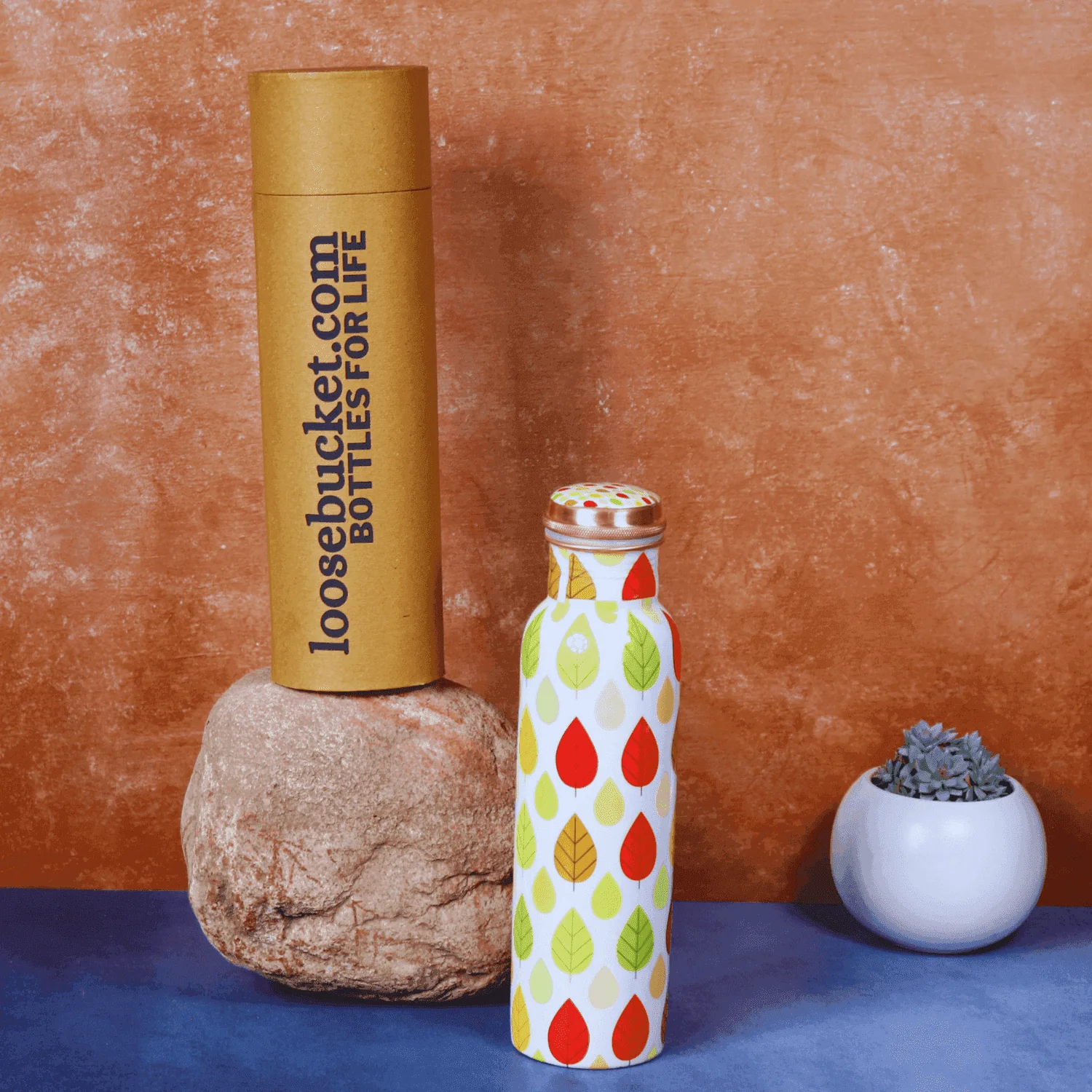 The Ayur Copper Bottle (Floral Tamra Edition)