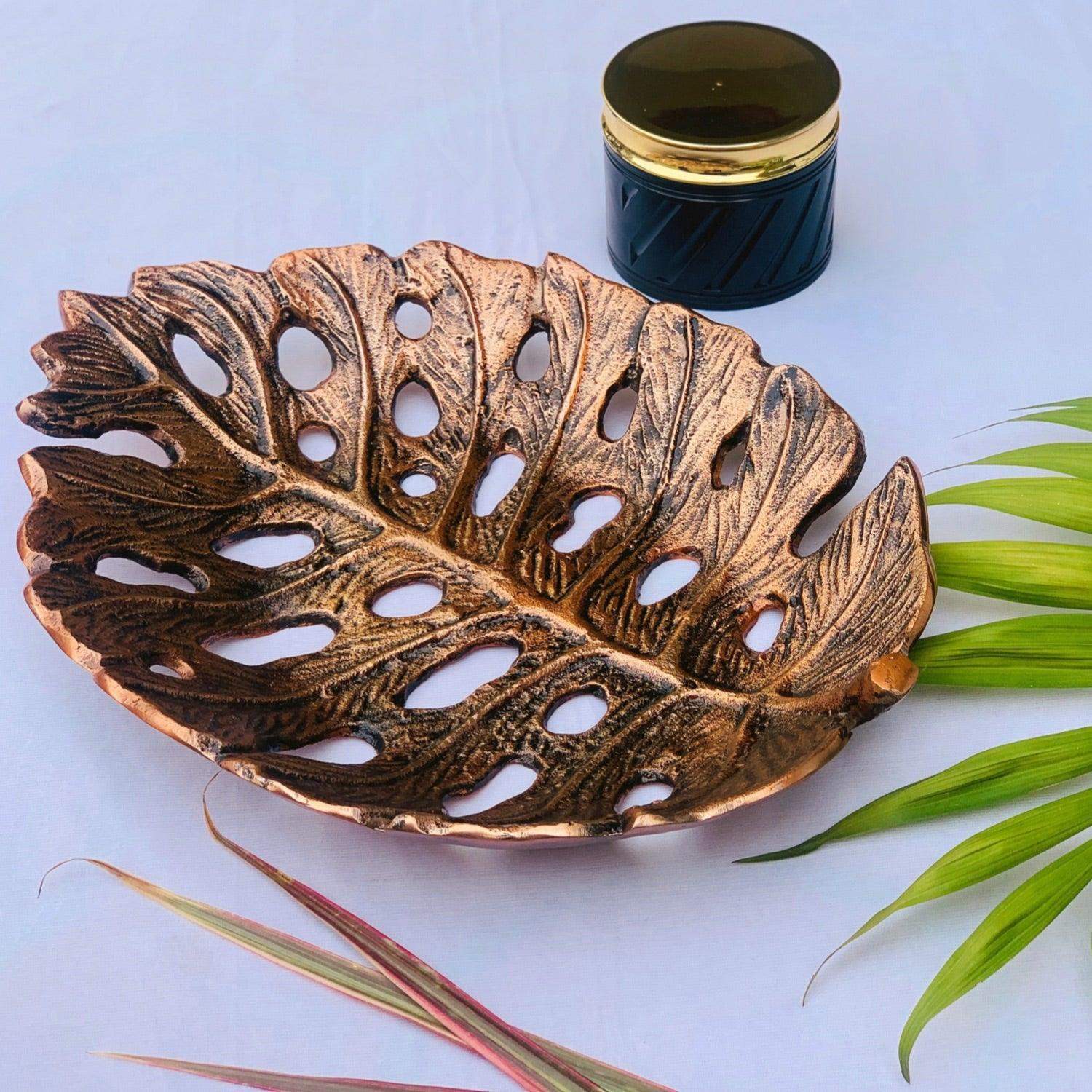 The Fruit Platter in metal ( The Copper Leaf)
