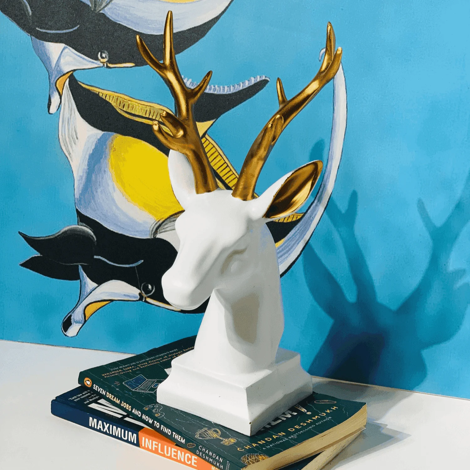 Modern Deer Face (Sculpture)