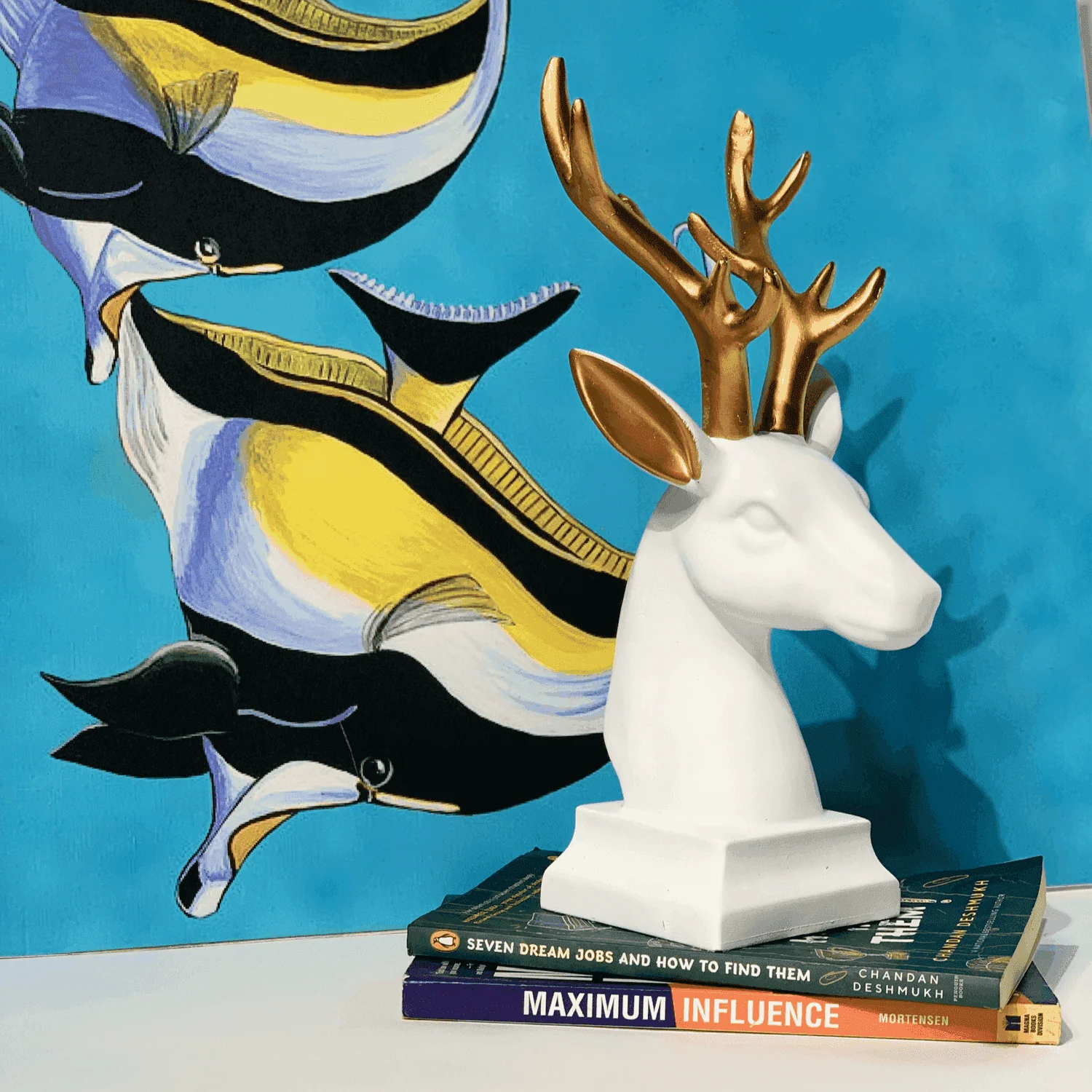 Modern Deer Face (Sculpture)